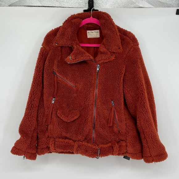 We the Free Free People So Cozy Slouchy Moto Jacket Size S - Picture 2 of 16